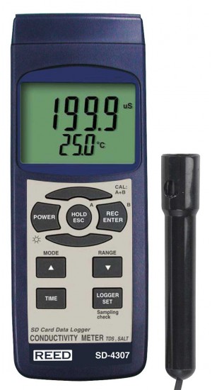 Geleidbaarheids-/TOS-/zoutgehaltemeter SD-4307